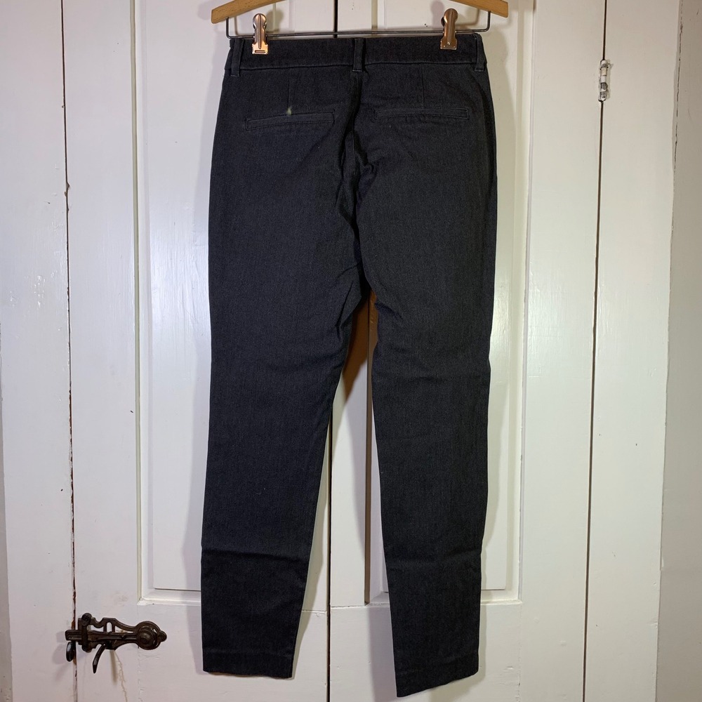 Old Navy Pixie Pants Womens 2 High Rise‎ Slim Pockets Gray Career Church Office - Picture 2 of 11